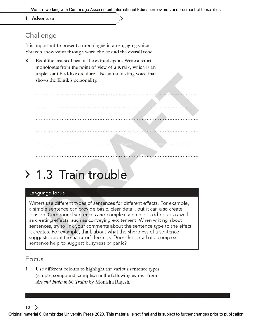 Cambridge Lower Secondary English Workbook 7 with Digital Access (1 Year) - Graham Elsdon - фото 8