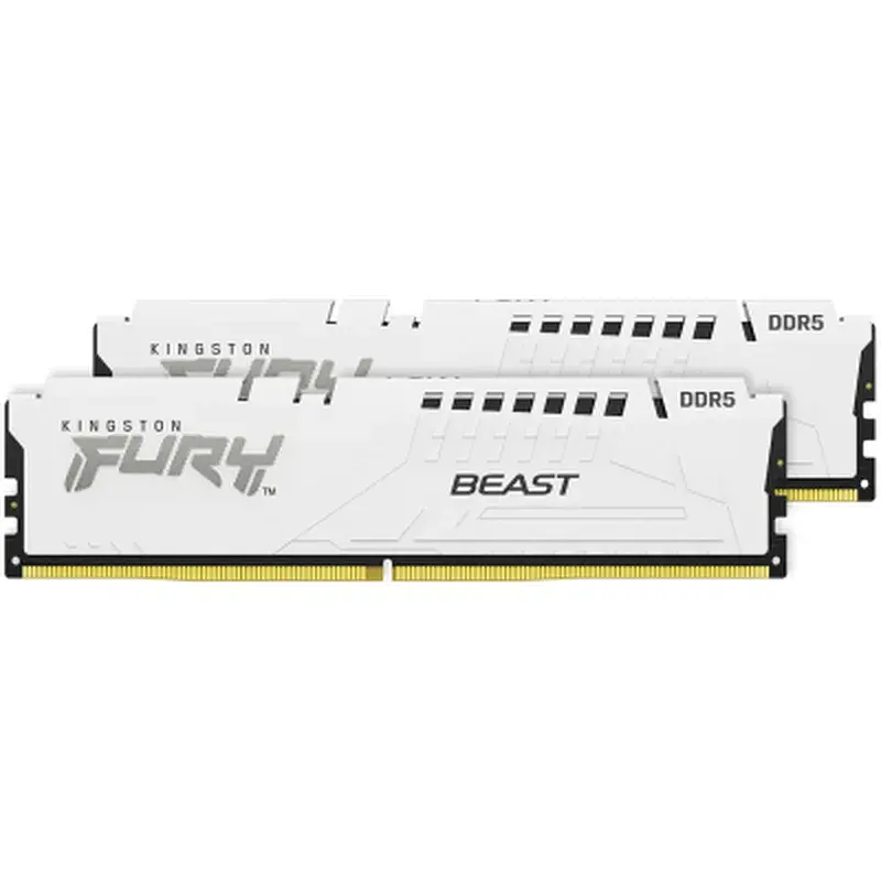 Модуль пам'яті для комп'ютера DDR5 64GB (2x32GB) 5600 MHz Beast White EXPO Kingston Fury (ex.HyperX) (KF556C36BWEK2-64) - фото 3