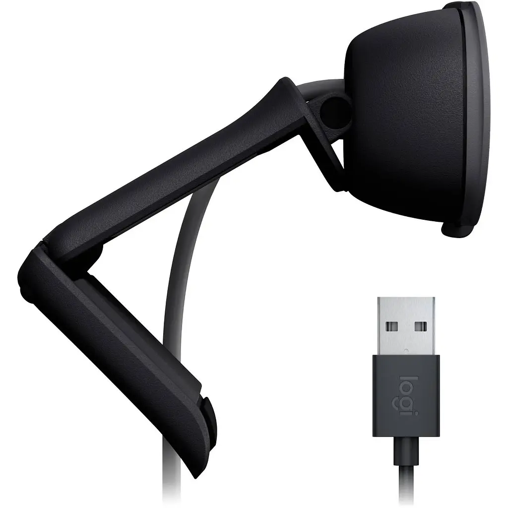 Веб-камера Logitech Brio 100 Full HD Webcam, Graphite - фото 6