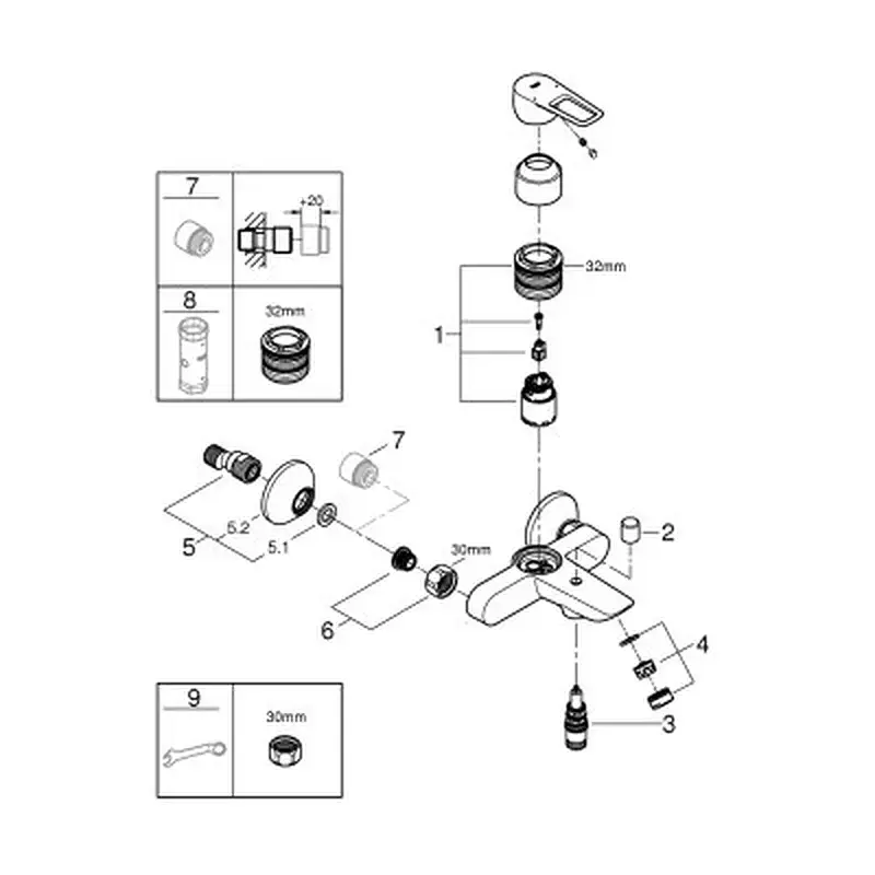 Змішувач Grohe BauLoop New (23603001) - фото 6