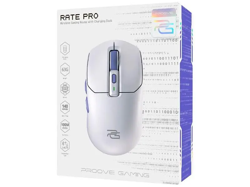 Миша Proove Rate Pro with Charging Dock White (WMRPCD022002) - фото 8