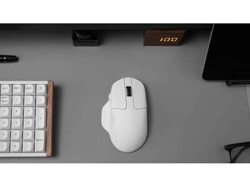 Миша Keychron M7 PixArt 3950 8K White (M7-A24) - фото 4