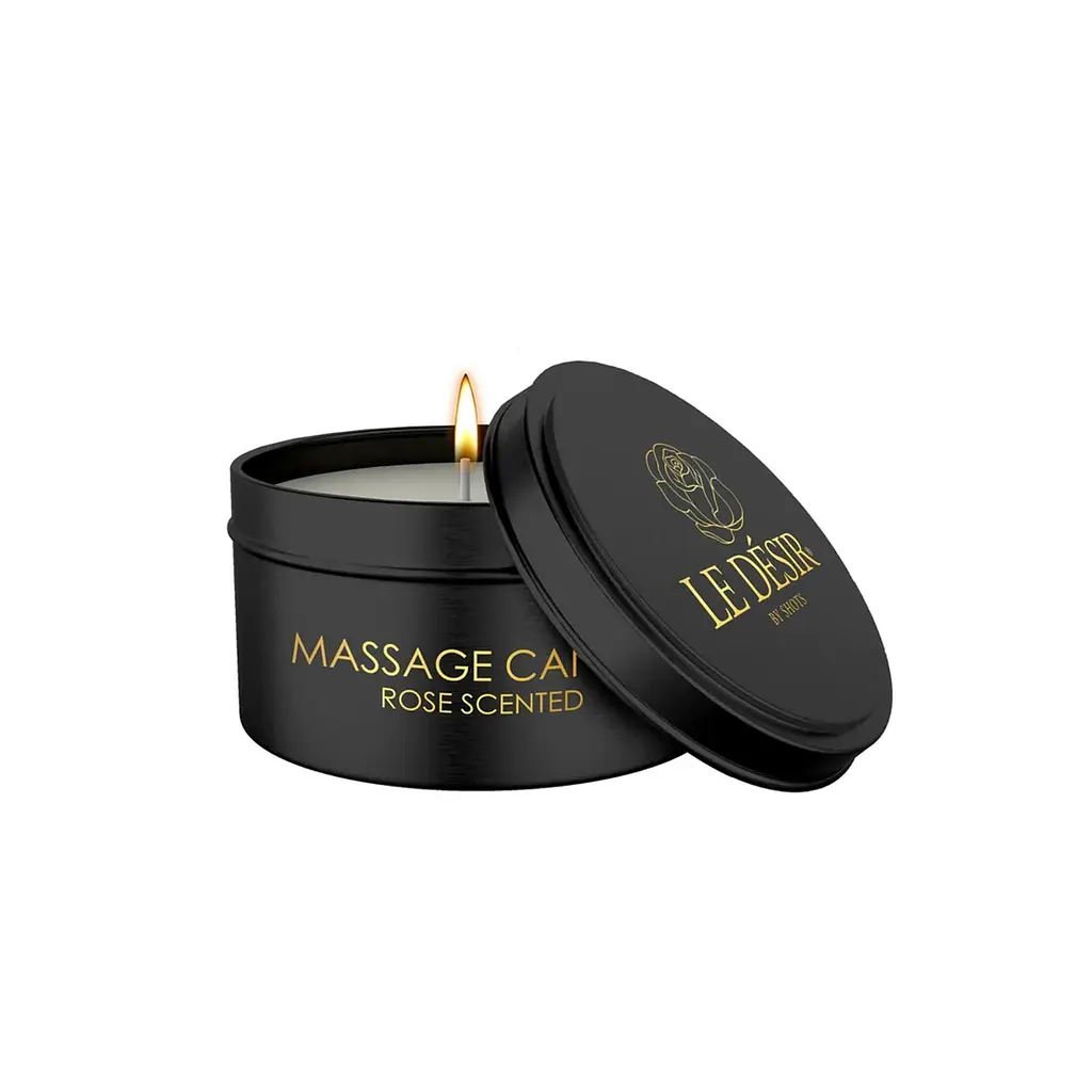 Масажна свічка Le Desir Erotic Massage Candle Rose Scented, 100 г