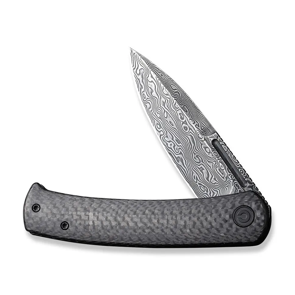 Ніж складаний туристичний Civivi Caetus Flipper, (8.8 см) Damascus/карбоновий Fiber - фото 3