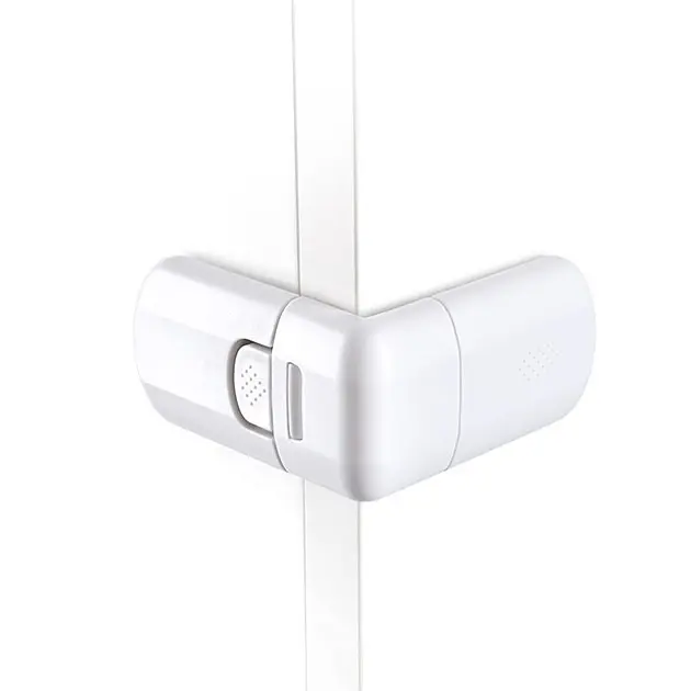 Замок-блокатор кутовий з кнопкою MBM Kids білий (BS-05 WHITE) - фото 8