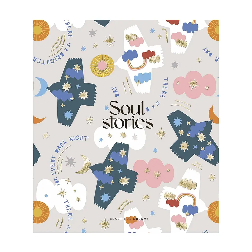 Зошит Школярик Soul stories 80 аркушів клітинка (080-3202K), в асортименті - фото 3