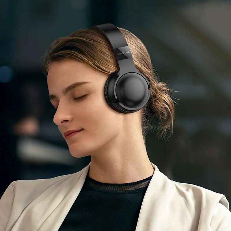 Накладные беспроводные наушники Borofone BO32 Show - фото 3