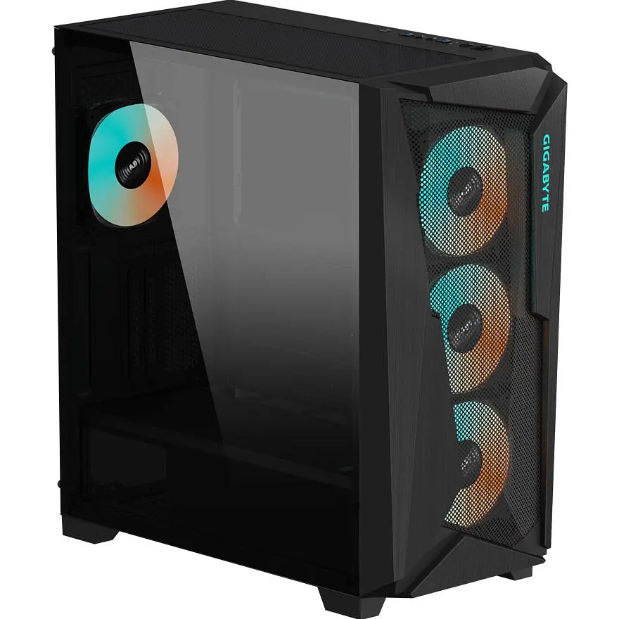 Корпус Gigabyte C301 Glass V2 Black (GB-C301G TYPE-C V2) [173397] - фото 2