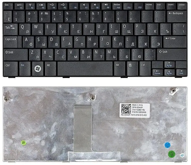 Клавіатура для ноутбука Dell Inspiron Mini (1011, 1010) Black - фото 3