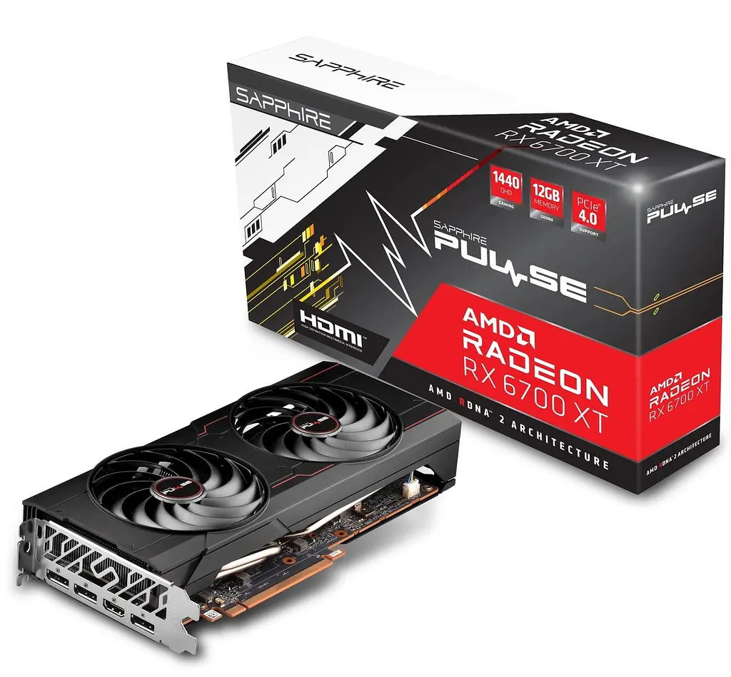 Відеокарта Sapphire AMD Radeon RX 6700 XT 12GB Pulse (11306-02-20G) (11306-98-90G) (GDDR6, 192 bit, PCI-E v4.0 x16) FR - фото 6