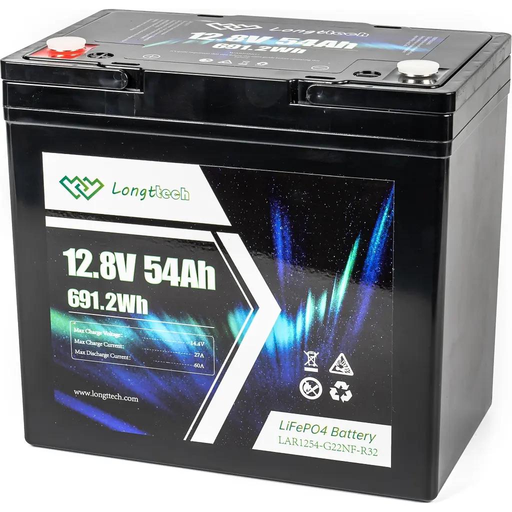 Батарея LiFePo4 Longttech 12.8V - 54Ah (LAR1254-G22NF-R32) - фото 2