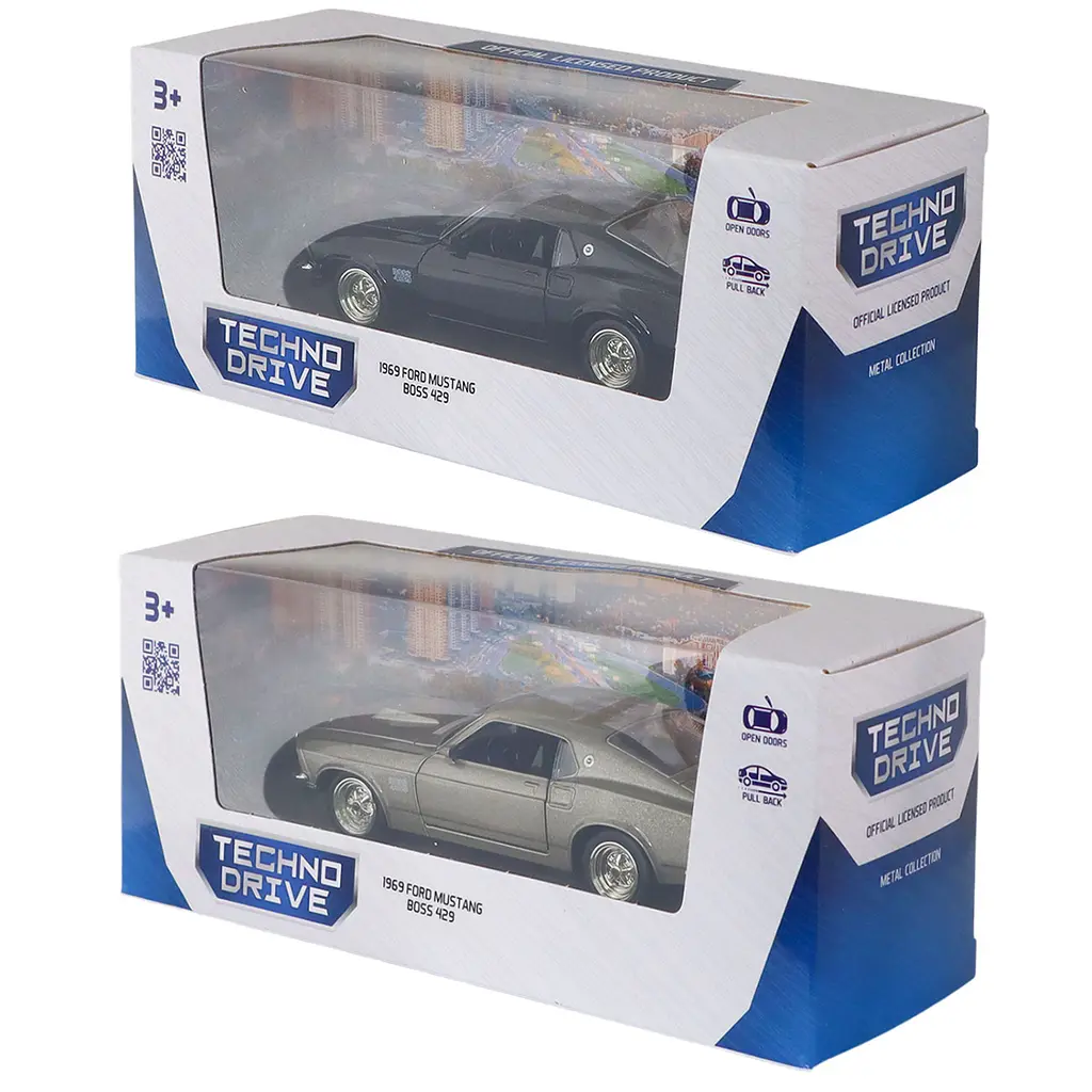 Автомодель TechnoDrive Ford Mustang Boss 429 1969 в ассортименте (260089U) - фото 15