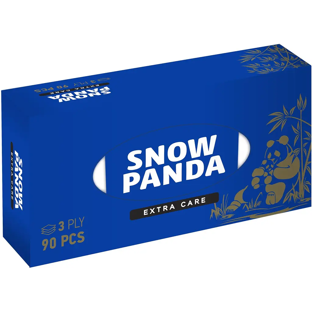 Серветки Сніжна Панда Extra Care, тришарові, 90 шт. - фото 3