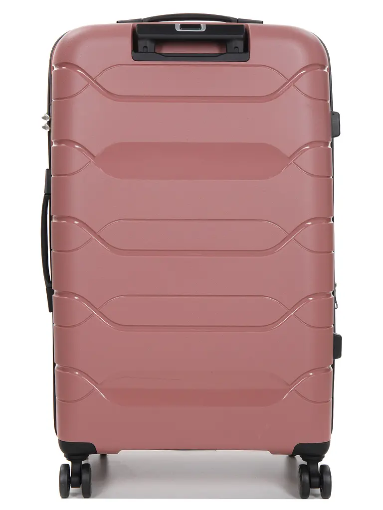 Валіза велика L поліпропілен Worldline Airtex 282 109л 74×47×30см Рожеве золото - фото 4