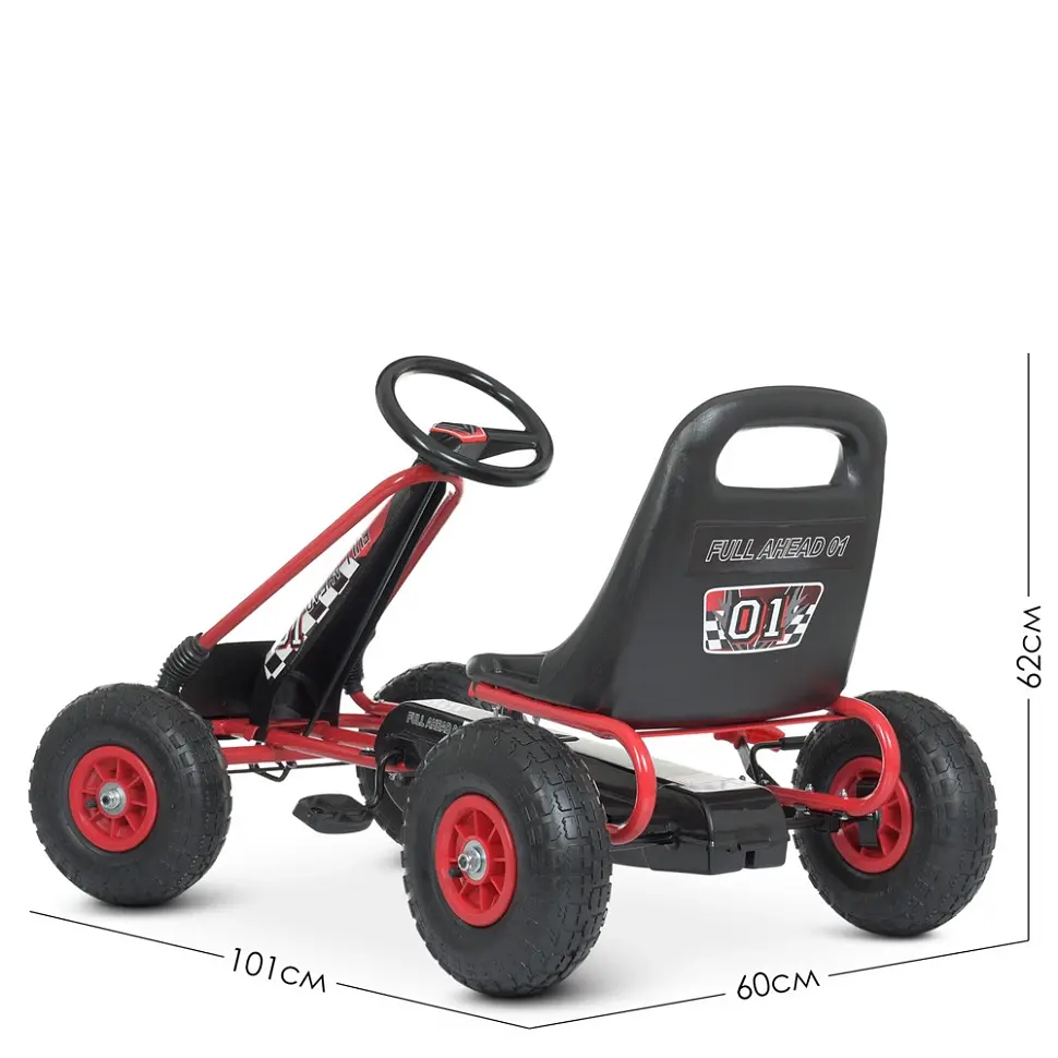 Велокарт дитячий Bambi kart M 0645(2)-3 червоний - фото 4