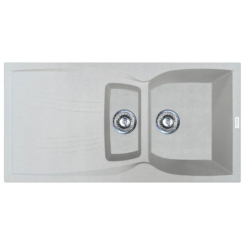 Кухонна мийка Adamant NEW LINE PLUS old stone 975x495x235 мм, з крилом 97,5 см - фото 4