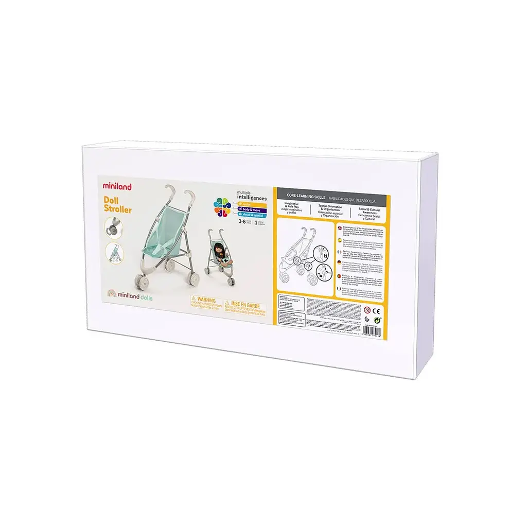 Коляска 3-колісна для ляльок Miniland Educational (97020) - фото 4