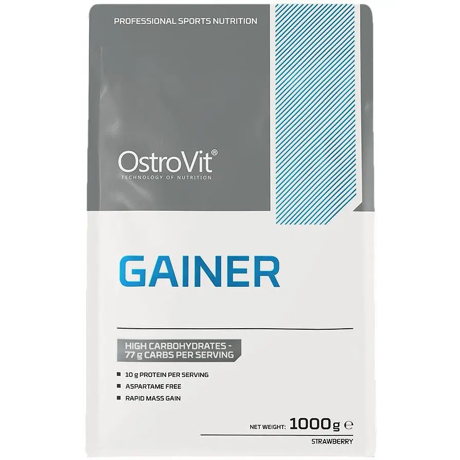 Гейнер OstroVit Gainer Strawberry 1000 г - фото 2