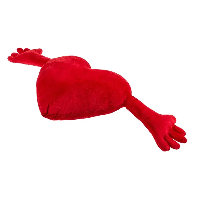 М'яка іграшка серце Red plush heart with arms 70 cm GRAJMY RAZEM 74-6066 102781 - фото 2