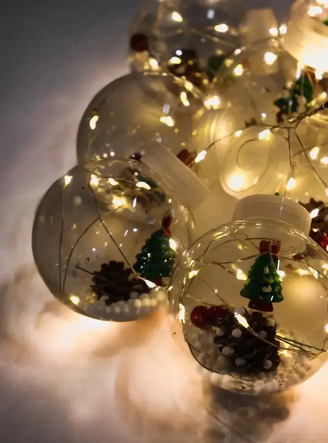 Гірлянда Xmas Мікс 4 види 200L W-1 Copper curtain ball lamp W білий 3M*1.5M (47655-8076_248) - фото 7