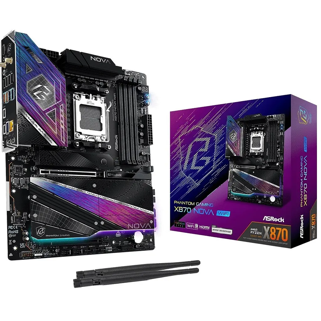 Материнська плата ASRock X870 Nova WiFi Socket AM5 - фото 9