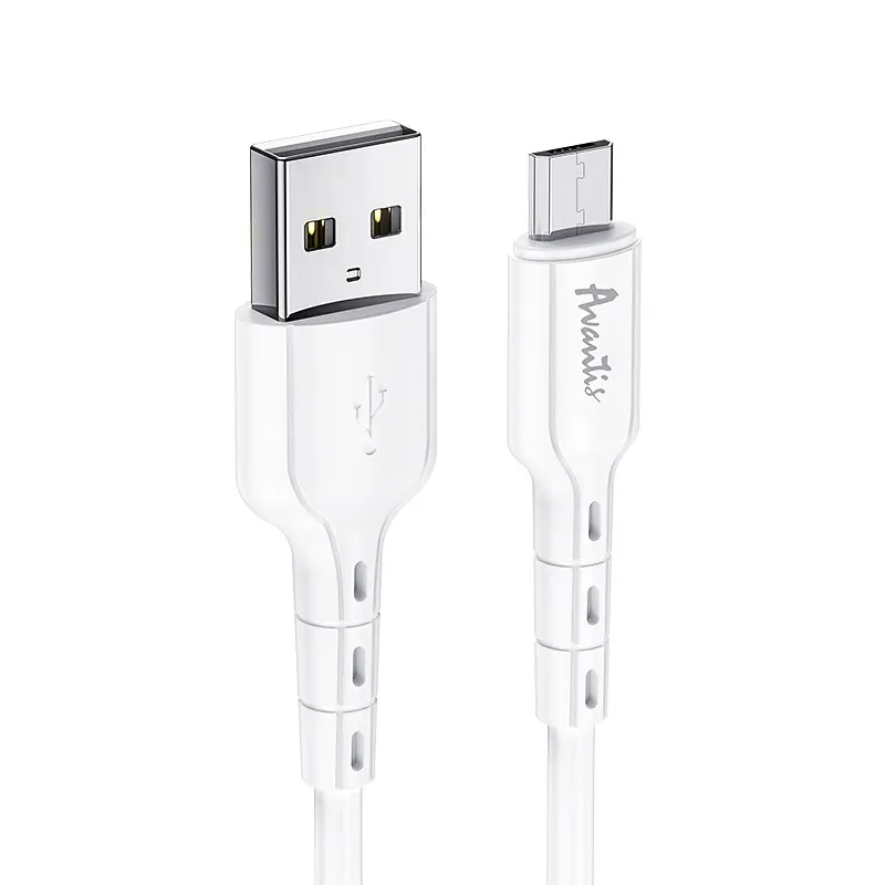 Кабель Avantis A110 Novel USB – Micro- білий - фото 3