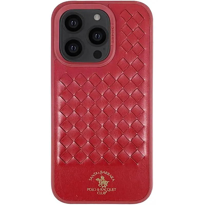 Шкіряний чохол Polo Santa Barbara для Apple iPhone 14 Pro Max (6.7) Red - фото 3