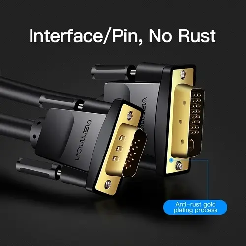 Кабель Vention DVI-I(M)-VGA(M) 3 м, Black, (EACBI) teh0028500 - фото 3