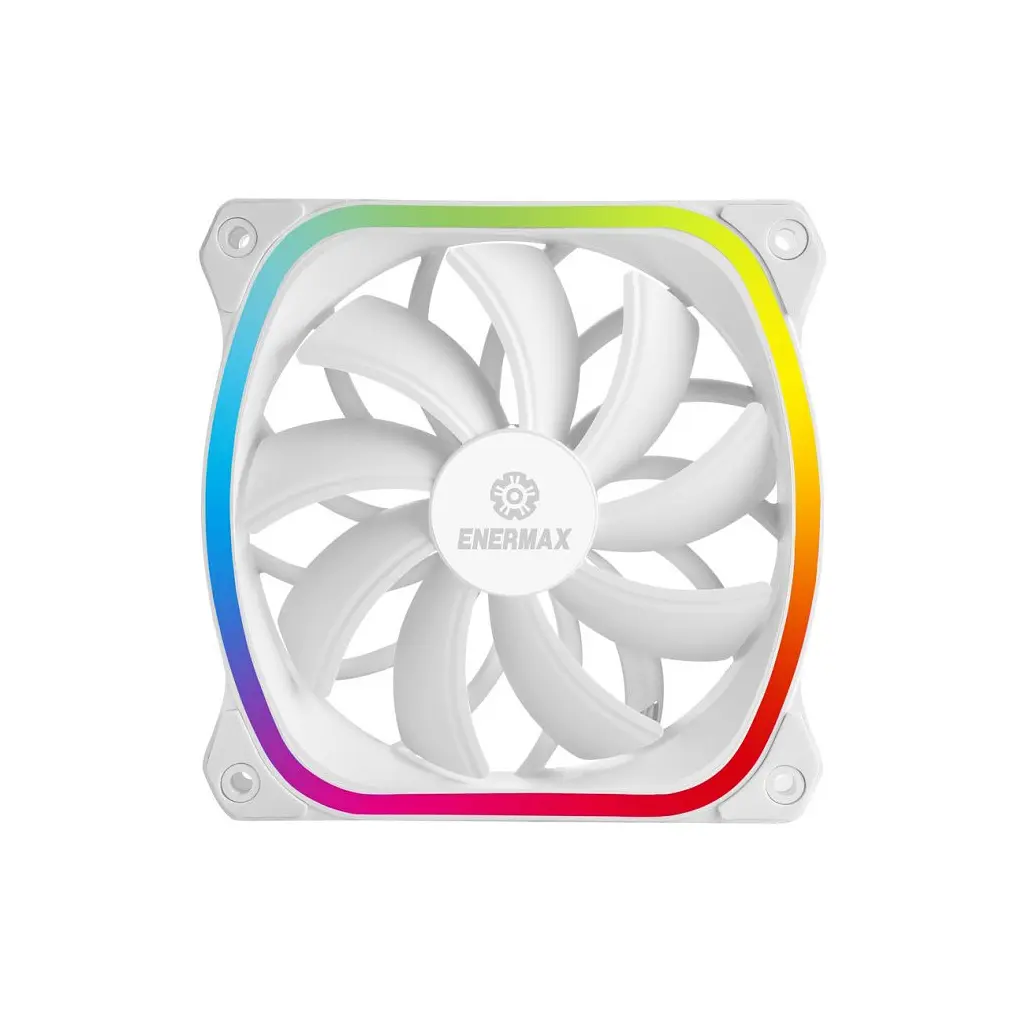 Кулер до корпусу Enermax SQUA RGB WHITE 3x 120 mm (3 PACK) (UCSQARGB12P-W-BP3) - фото 3