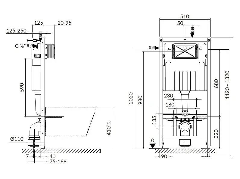 Система інсталяції Cersanit Tech Line OPTI K97-492 30412 - фото 3