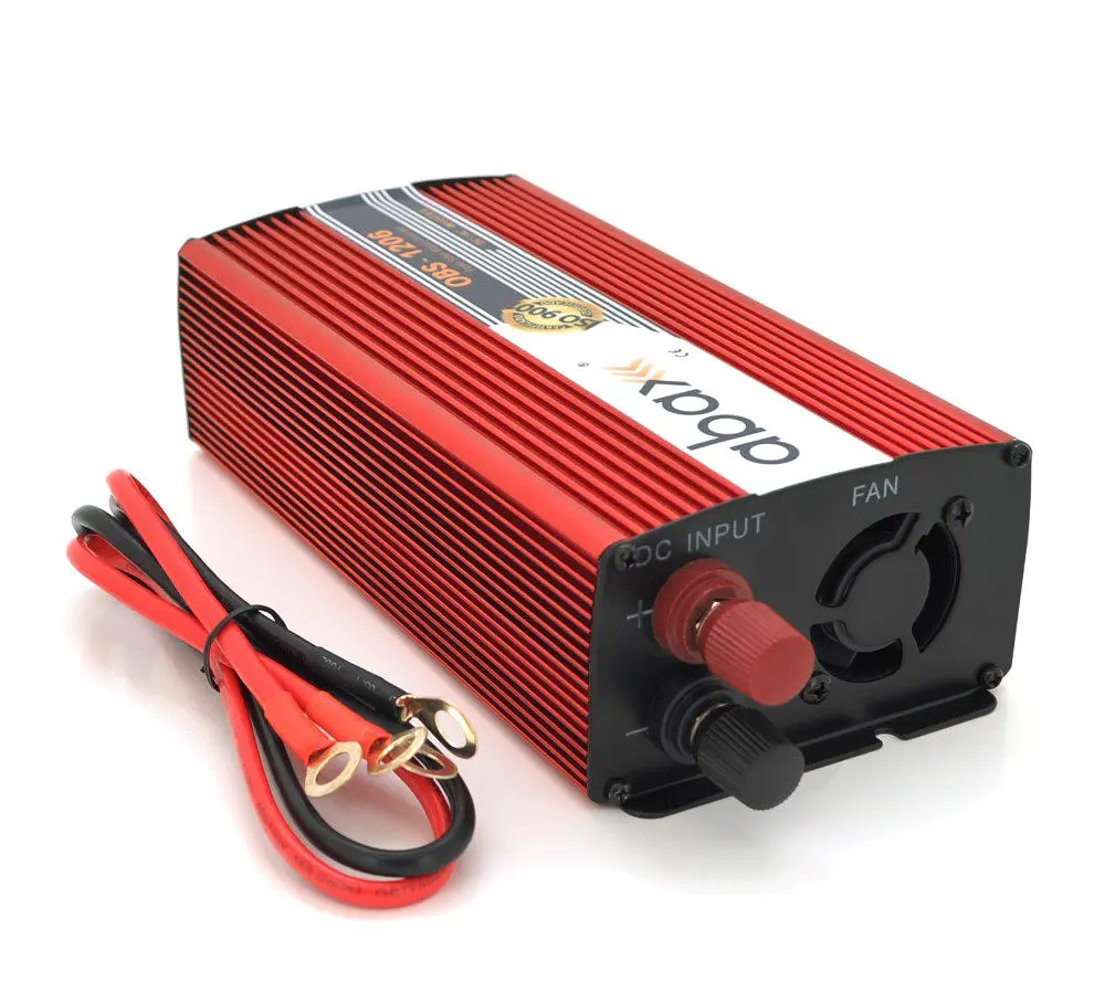 Инвертор напряжения ABAX OBS1206 с правильной синусоидой, 600 Вт, max 1200 Вт, 12/220 V, 1 Shuko - фото 2