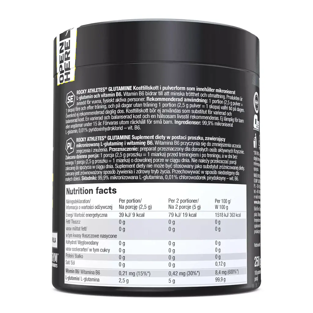 Глютамин Olimp Rocky Athletes Glutamine 250 г (Ф001629) - фото 2