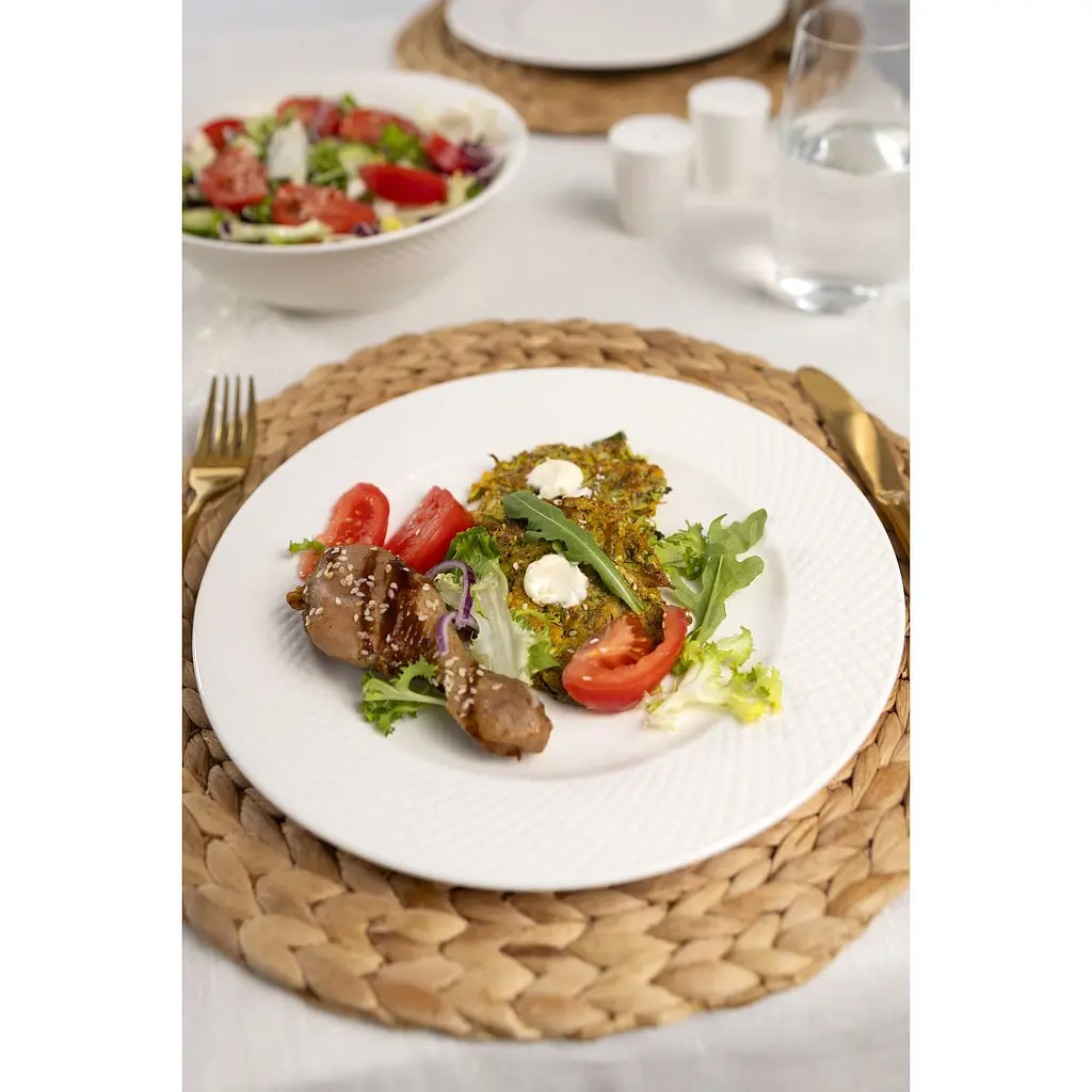 Набор фарфоровых обеденных тарелок Krauff из коллекции Лизы Глинской 27 см 4 шт. (21-316-007) - фото 8