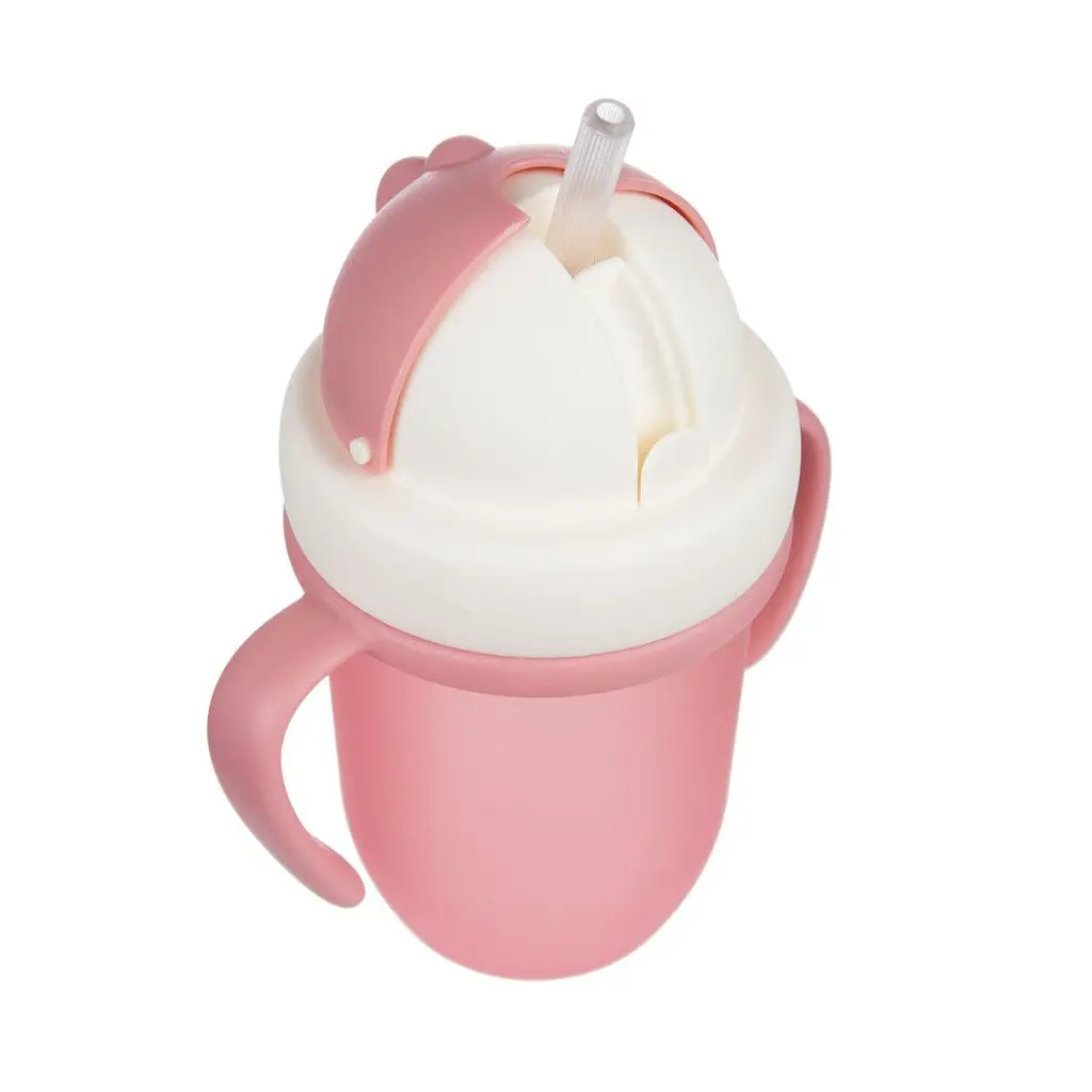 Кружка з силіконовою трубочкою Canpol babies Matte Pastels 210 мл рожевий - фото 5
