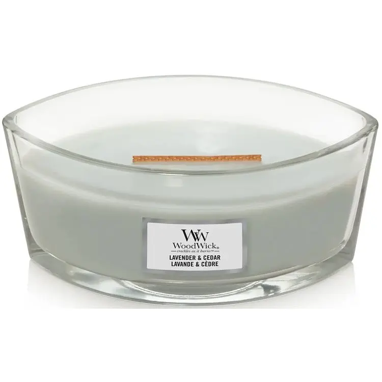 Свічка Woodwick Ellipse Lavender & Cedar Лаванда і кедр 453 г (1666260E) - фото 2
