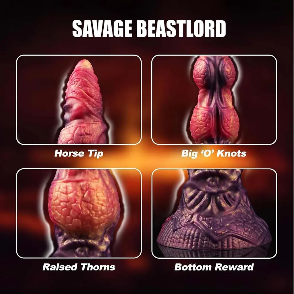 Фалоімітатор Power Monsters Savage Beastlord, 24 см (мульті) - фото 5