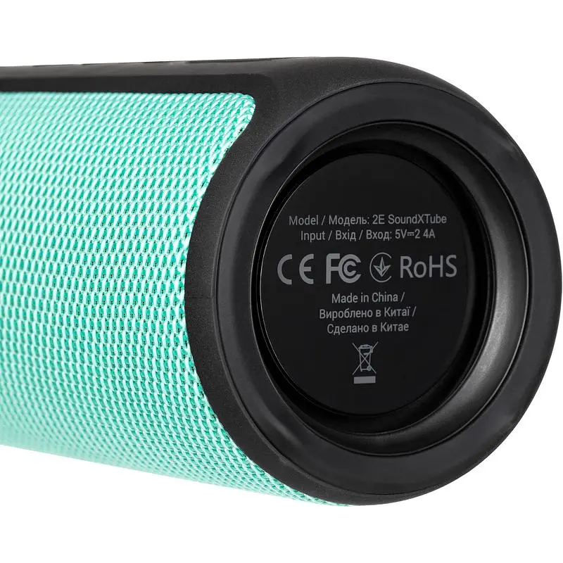 Портативна акустика 2E SoundXTube TWS MP3 Wireless Waterproof Turquoise (2E-BSSXTWTQ) - фото 3