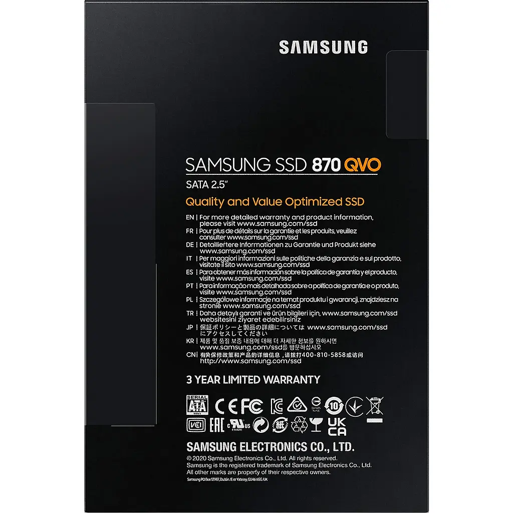 SSD накопичувач Samsung 870 QVO 8 TB[MZ-77Q8T0BW] [122177] - фото 7