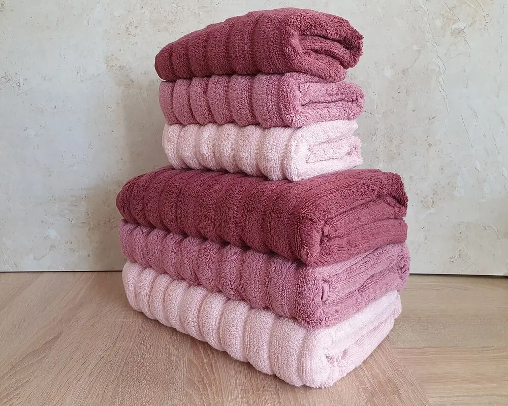 Набір турецьких махрових рушників Cestepe MicroCotton Premium 3 штуки 50x90 + 3 штуки 70х140 Ezgi 5 щільність 600 г/м2 - фото 4