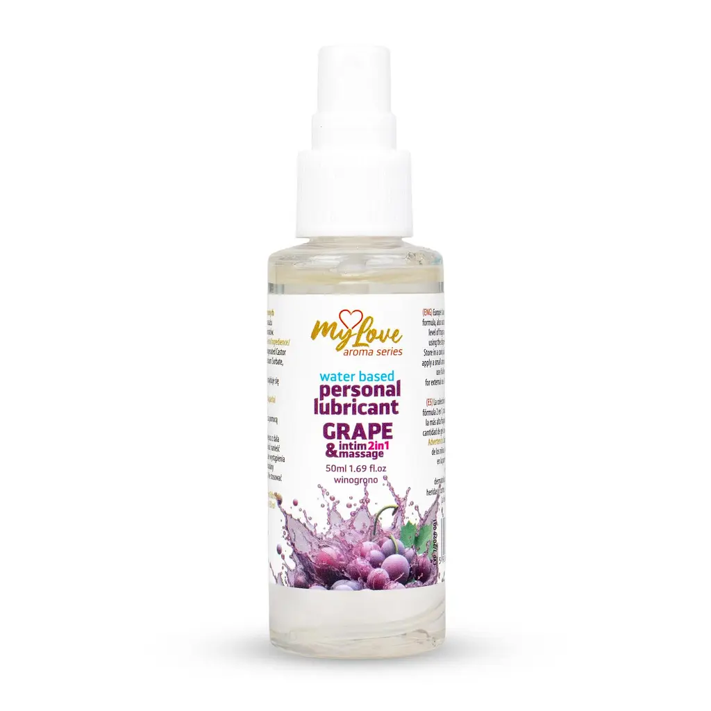 Лубрикант Boys Of Toys MyLove Aroma Series IntimMassage Grape 2в1 та масажний гель, 50 мл