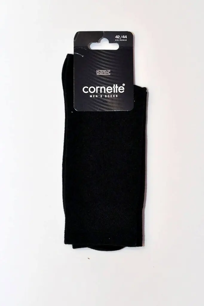 Чоловічі шкарпетки Basic Cornette чорні 42-44