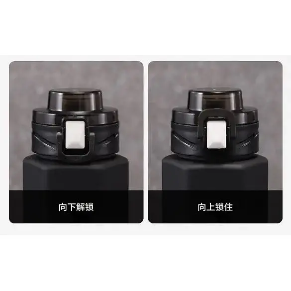 Пляшка для води Xiaomi Quange Large Capacity Tritan Water Cup 760 мл Black/White (6972229764770) - фото 3