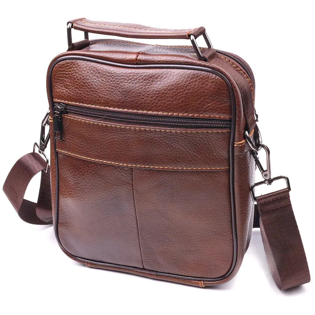 Кожаная сумка мужская Vintage 20х23х6 см sum0022400 - фото 2
