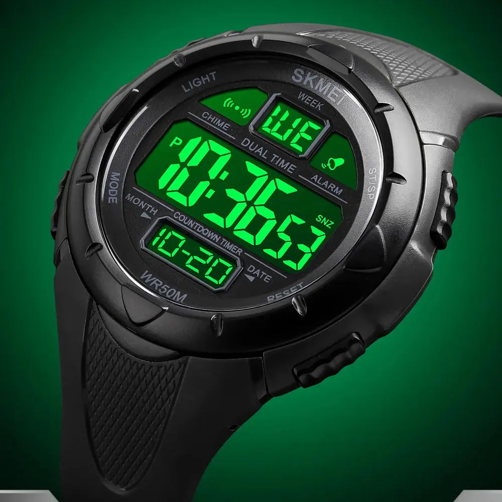 Чоловічий наручний годинник 1656 All Black Skmei acs0030644 - фото 3