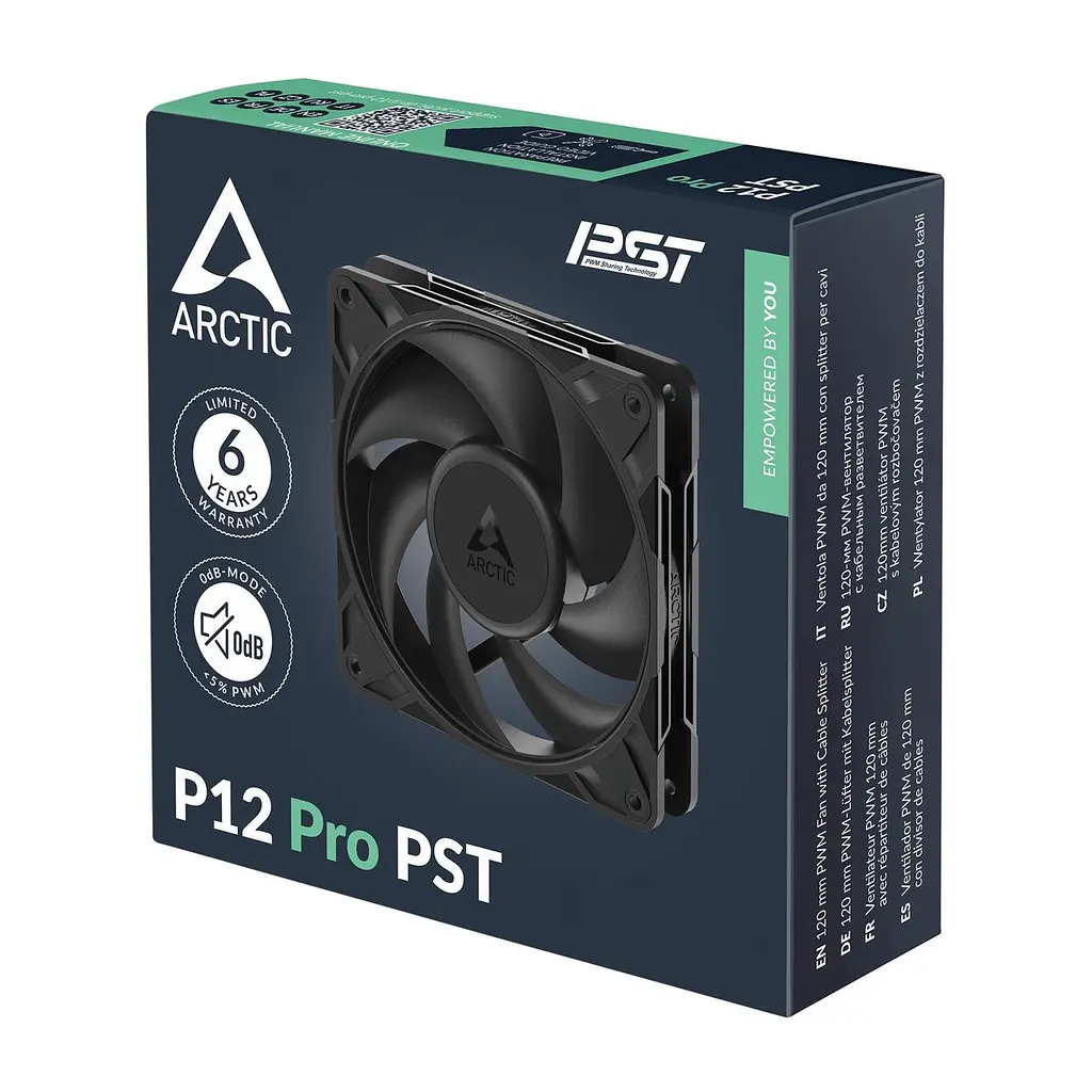 Корпусний вентилятор 120 мм Arctic P12 Pro PST ACFAN00306A Black - фото 6