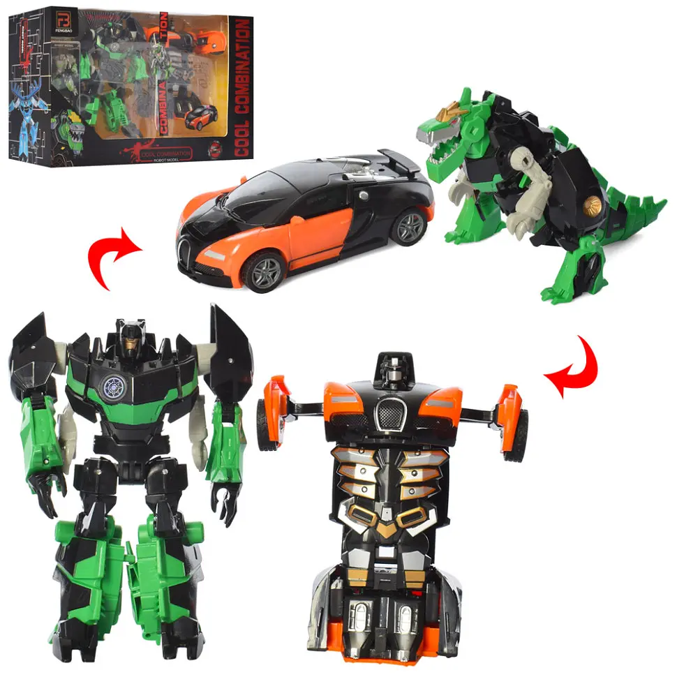 Ігровий набір трансформерів Машина та динозавр FB107, 12 см - фото 2