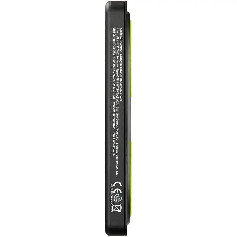 Додаткова батарея Gelius Pro Wireless Power GP-PBW100 10000mAh Black - фото 6