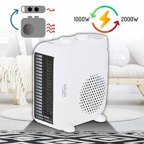Тепловентилятор Adler AD 7725 white - фото 6