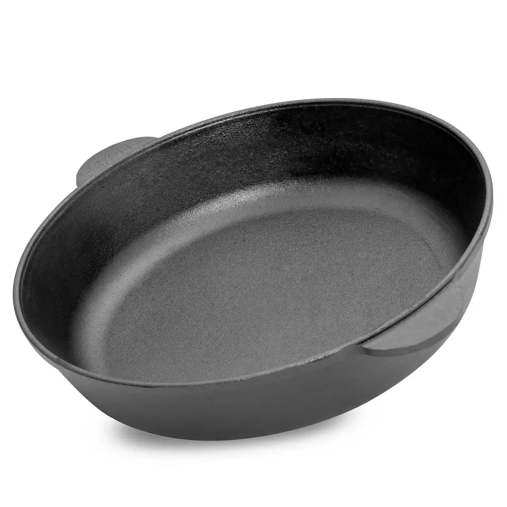 Сковорода Brizoll Monolith чавунна зі скляною кришкою 24х6 см (M2460U-6) - фото 4