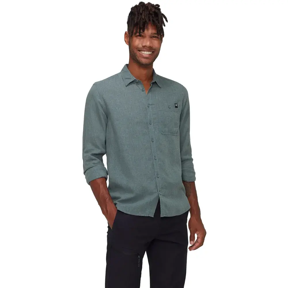 Сорочка Mammut Alvra Summer Longsleeve Shirt M L strata - фото 2